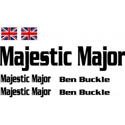 Ben Buckle MAJESTIC MAJOR Decal Set