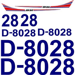 Schleicher ASW 28 Decal sets