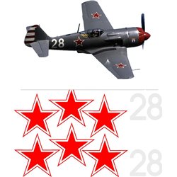 Lavochkin La-9 Russion star set