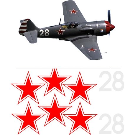 Lavochkin La-9 Russion star set