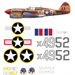 Curtis P-40 Warhawk Decal Set