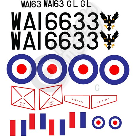 De-Havilland Vampire Decal Set 4