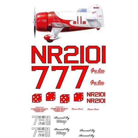 GeeBee Mode R Decal sets