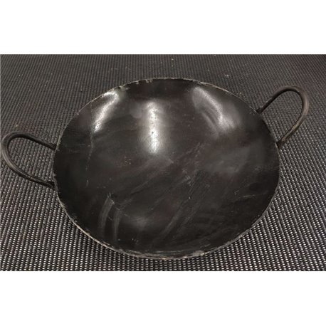 Medium sized 12" Black Iron Karahi