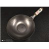 Hancock 10" (25cm) Commercial Quality Carbon Steel Flat Based Wok