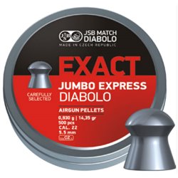 JSB DIABOLO EXACT JUMBO EXPRESS AIRGUN PELLETS .22