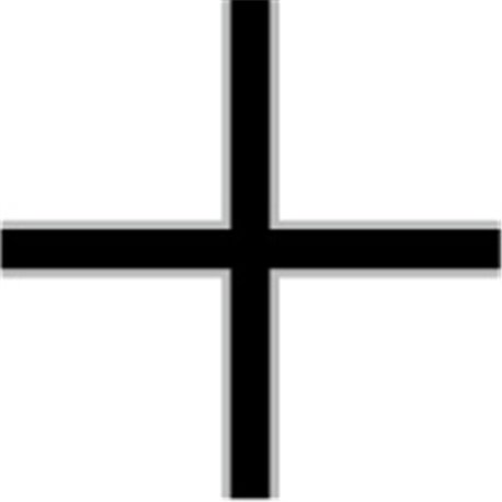 German solid crosses Black with a white borde