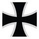 Maltese Cross with white border 