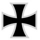 Maltese Cross with white border (all round)