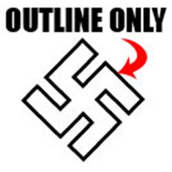 computer cut vinyl Swastika