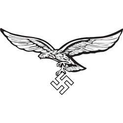 CNC cut Luftwaffe eagle - left facing