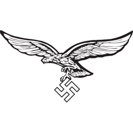 CNC cut Luftwaffe eagle - left facing