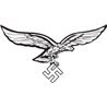 CNC cut Luftwaffe eagle - Right facing