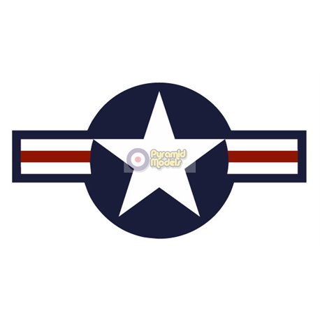 USA Star & Bar - Blue & White with Red Bar