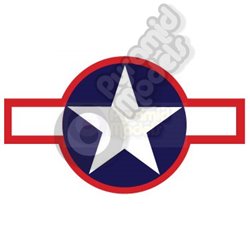 USA Star & Bar - Blue & White with Red Bar
