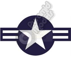 USA Star & Bar - Blue & White
