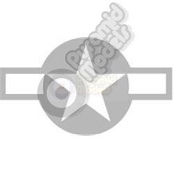 USA Star & Bar - Grey & White
