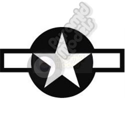 USA Star & Bar - Grey & White