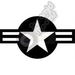 USA Star & Bar - Grey & White