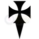 Cross pattée fitchée