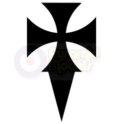Cross pattée fitchée