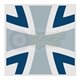 Schwarzes Kreuz - Dark Blue - Grey & White
