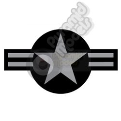 USA Star & Bar - Grey & Black