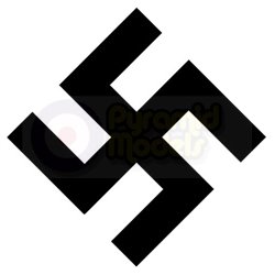 computer cut vinyl Swastika