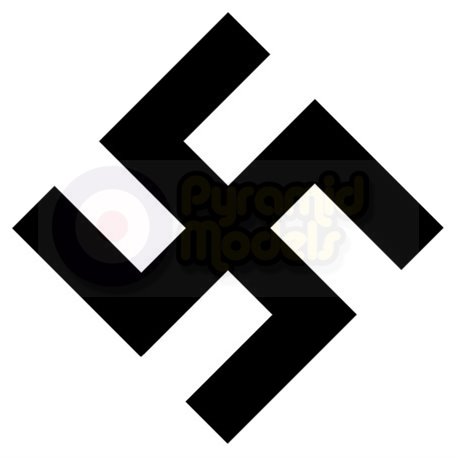 computer cut vinyl Swastika