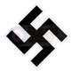 computer cut vinyl Swastika - colour with white outline