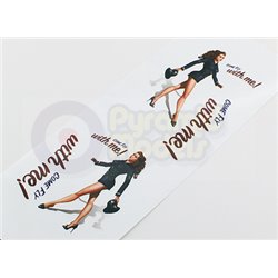 Nose Art - "Come Fly With Me" L/R Handed Decal