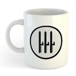 Italian Roundel - Black & White - MUG