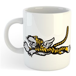Flying tigers Logo - YELLOW- black and white MUG