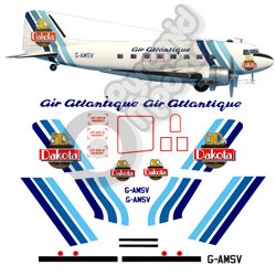 DC-3 Dakota Decal set - 50th Anniversary