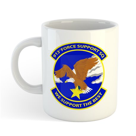 913th Force Support Squadron Emblem - MUG