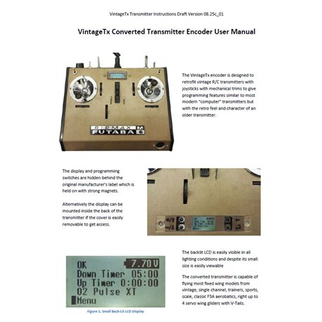 VintageTx Converted Transmitter Encoder User Manual -  PDF Version