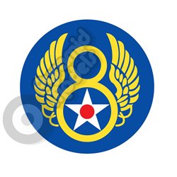 8th Air Force squadron emblem Self adhesive Decal