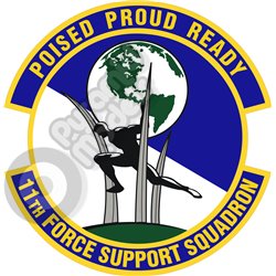 11th Force Support squadron emblem Self adhesive Decal