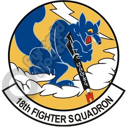 18th fighter squadron emblem Self adhesive Decal