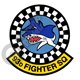 93rd Fighter squadron emblem Self adhesive Decal