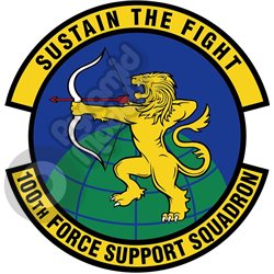 100th Force Support squadron emblem Self adhesive Decal