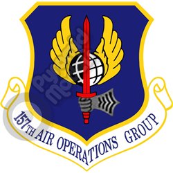 157th Air Operations Group squadron emblem Self adhesive Decal