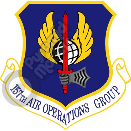 157th Air Operations Group squadron emblem Self adhesive Decal