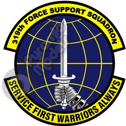 319th Force Support squadron emblem Self adhesive Decal