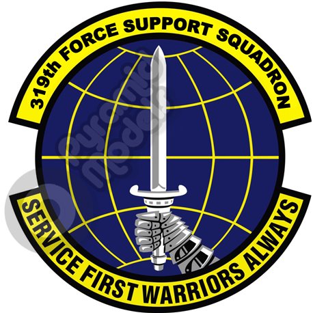 319th Force Support squadron emblem Self adhesive Decal