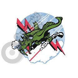 321st Fighter Squadron emblem Self adhesive Decal