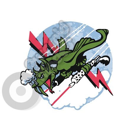 321st Fighter Squadron emblem Self adhesive Decal