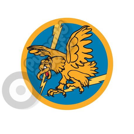 342nd fighter Squadron emblem Self adhesive Decal