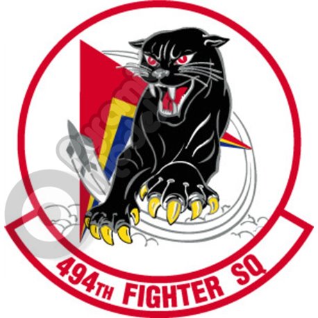 494 Fighter Squadron emblem Self adhesive Decal