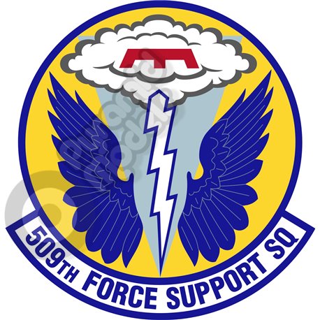509th Force Support Squadron emblem Self adhesive Decal